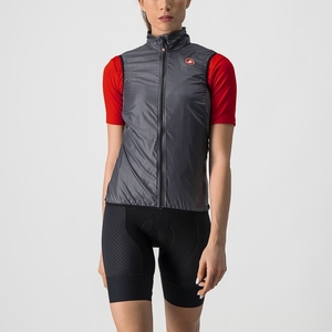 Femme Grise Foncé Gilet Castelli ARIA W - france  URL-1904294