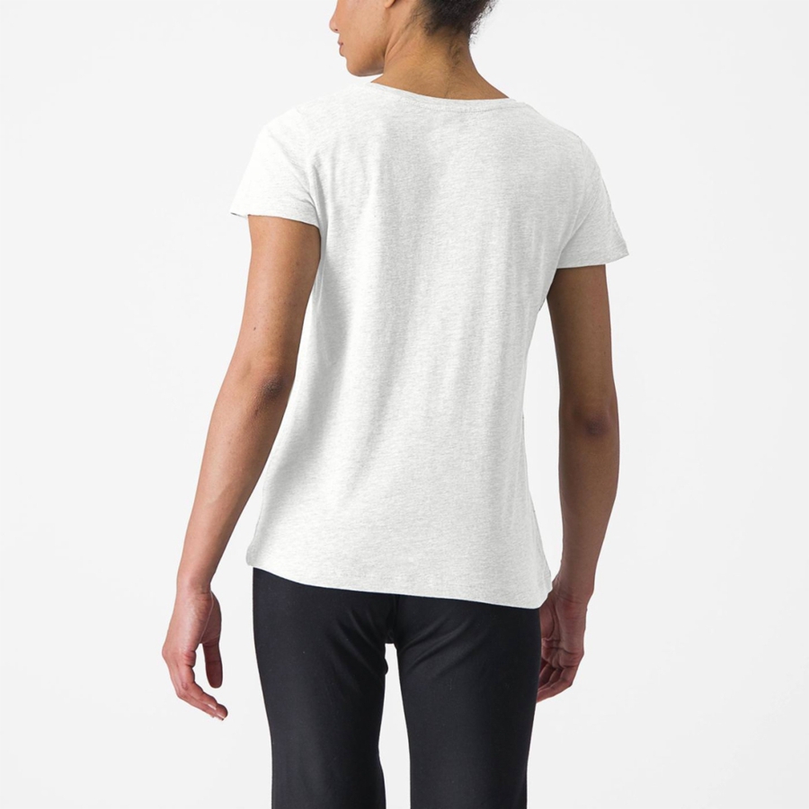 Femme Blanche Casual Castelli CASTELLI CLASSICO W TEE - france  QUL-4568547