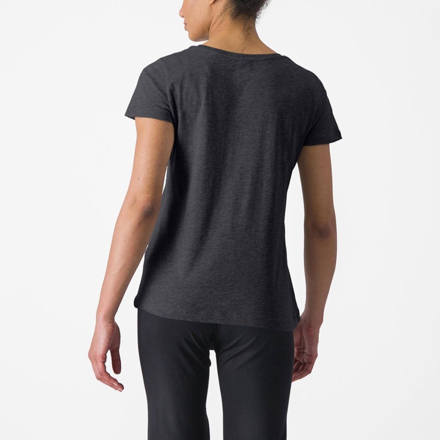 Femme Noir Casual Castelli CASTELLI CLASSICO W TEE - france  AEZ-3915935