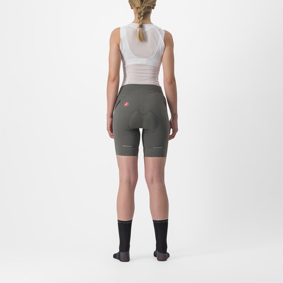 Femme Grise Grise Foncé Short Castelli VELOCISSIMA 3 - france  RBQ-4943976