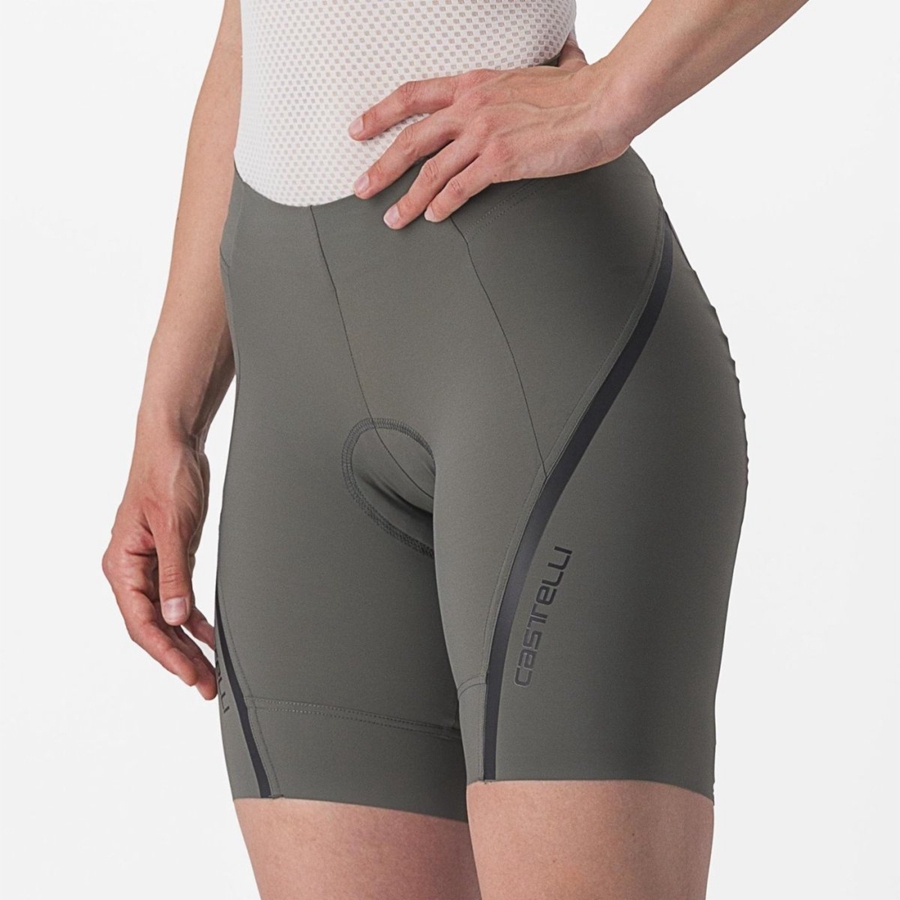 Femme Grise Grise Foncé Short Castelli VELOCISSIMA 3 - france  RBQ-4943976