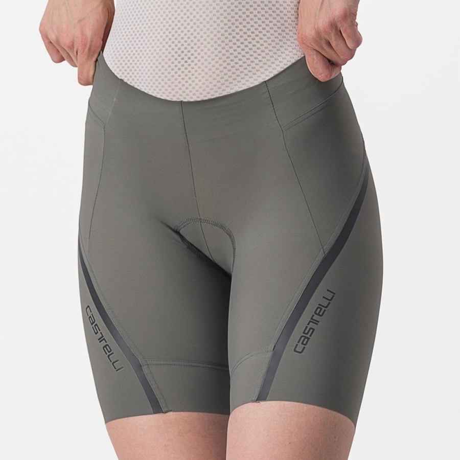 Femme Grise Grise Foncé Short Castelli VELOCISSIMA 3 - france  RBQ-4943976