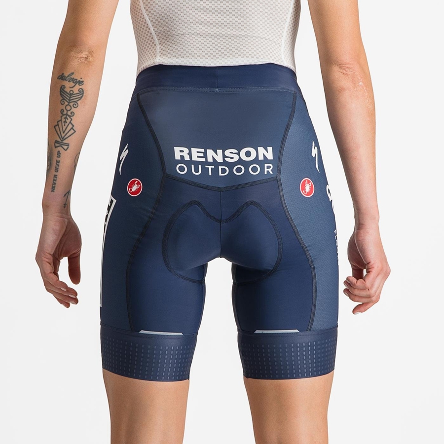 Femme Bleu Blanche Short Castelli COMPETIZIONE W - france  JWV-3240209