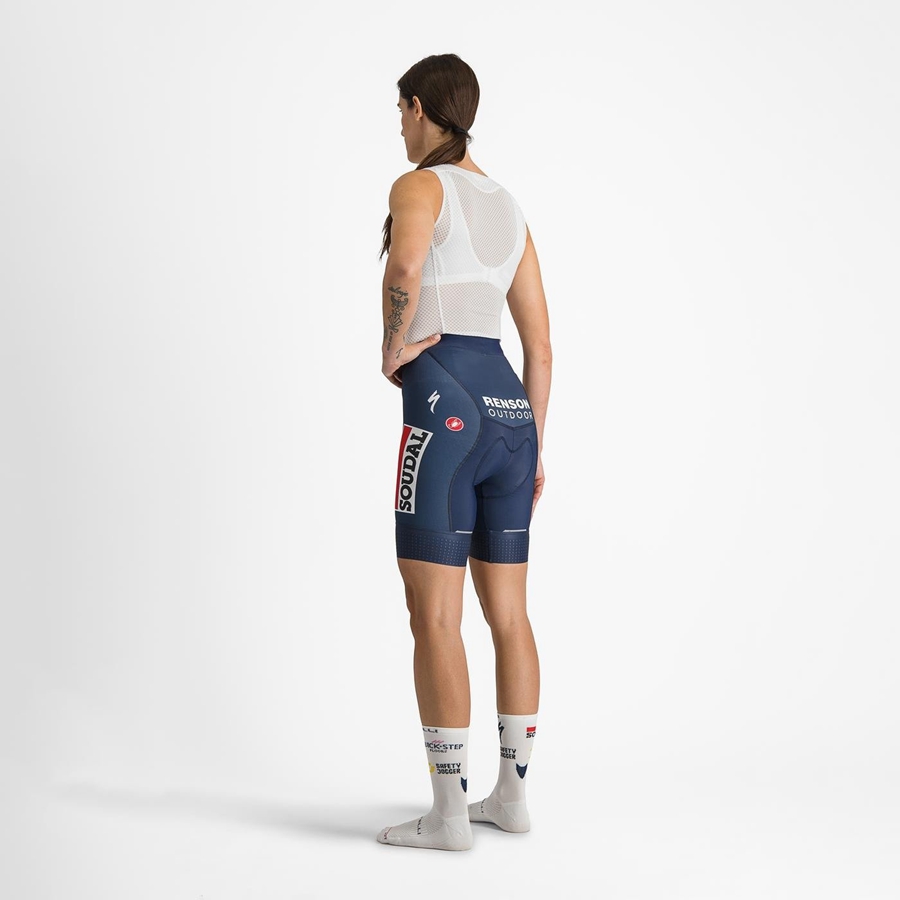 Femme Bleu Blanche Short Castelli COMPETIZIONE W - france  JWV-3240209