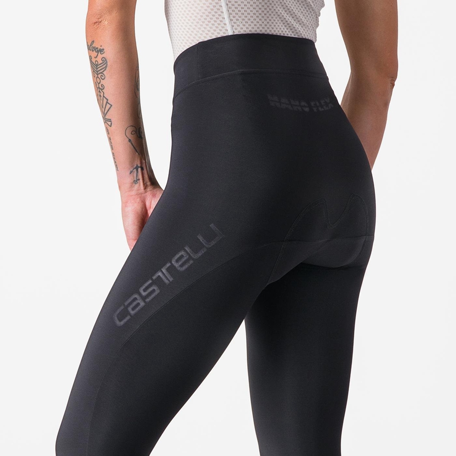 Femme Noir Leggings Castelli TUTTO NANO W - france  UYV-2601136