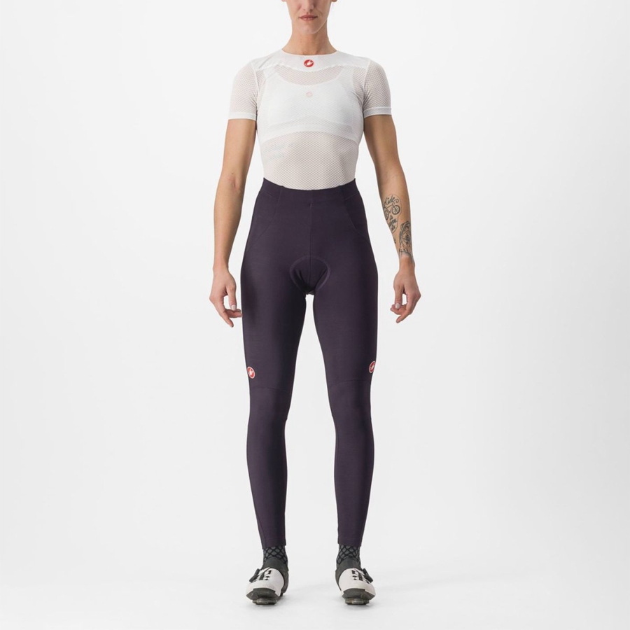 Femme Argent Leggings Castelli SORPASSO RoS W - france  TEB-8422270