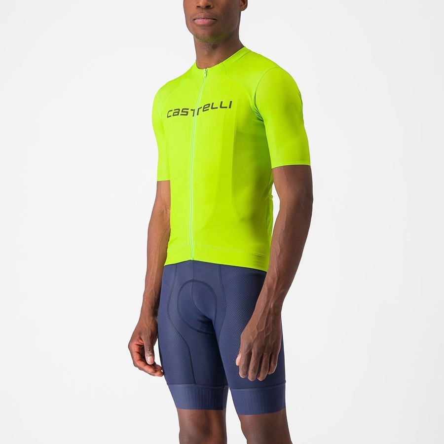 Homme Vert Clair Vert Foncé Maillot Castelli PROLOGO LITE - france  TUU-6657915