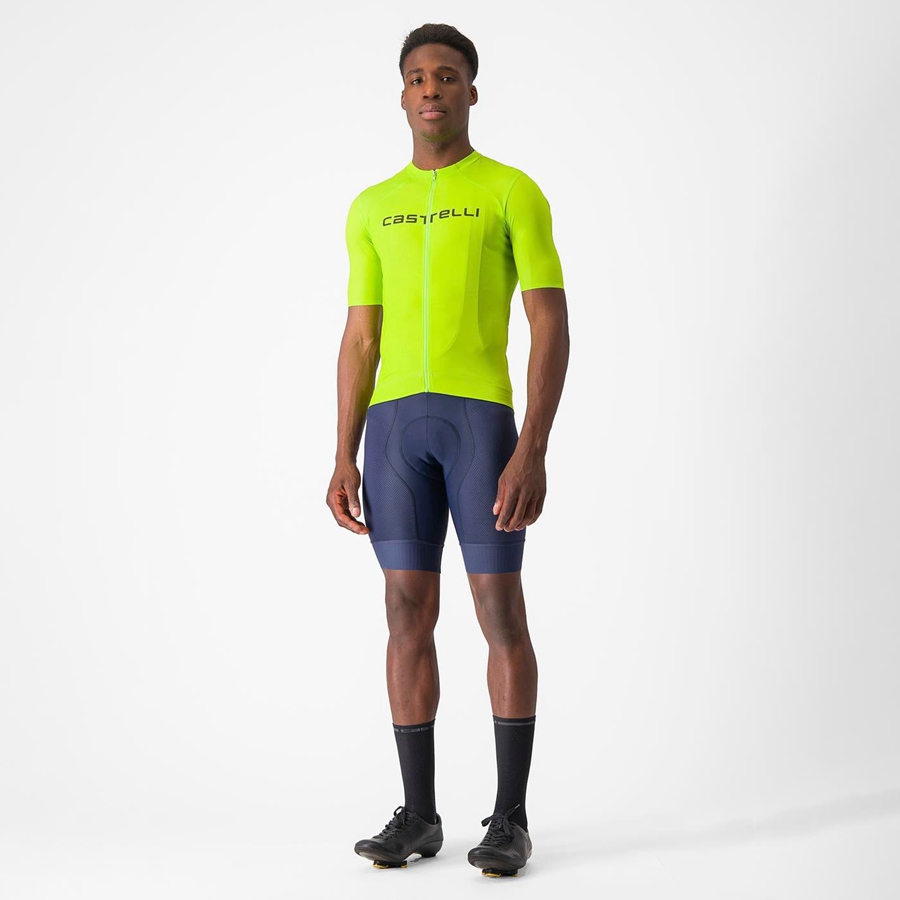 Homme Vert Clair Vert Foncé Maillot Castelli PROLOGO LITE - france  TUU-6657915