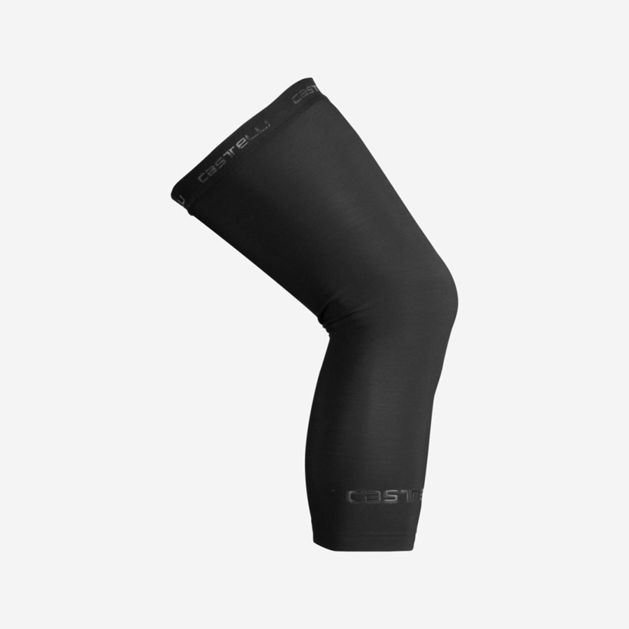 Femme Noir Jambière Castelli THERMOFLEX 2 KNEE WARMER - france  LZZ-1266580