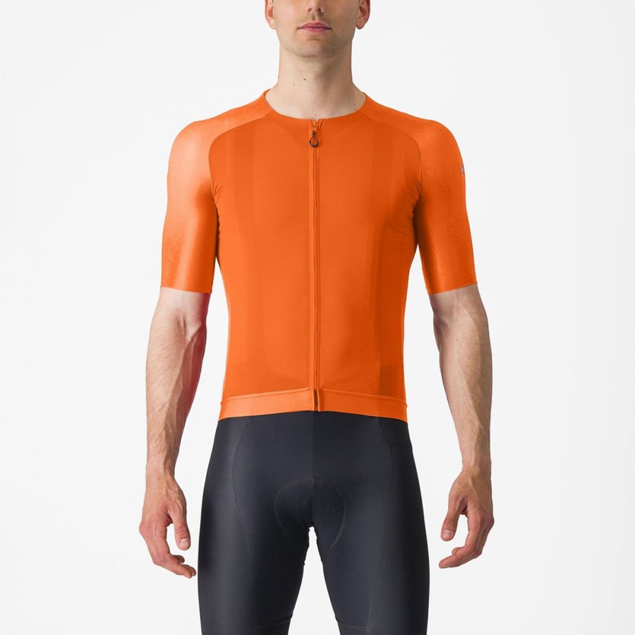 Homme Orange Maillot Castelli AERO RACE 7.0 - france  FVJ-2496449