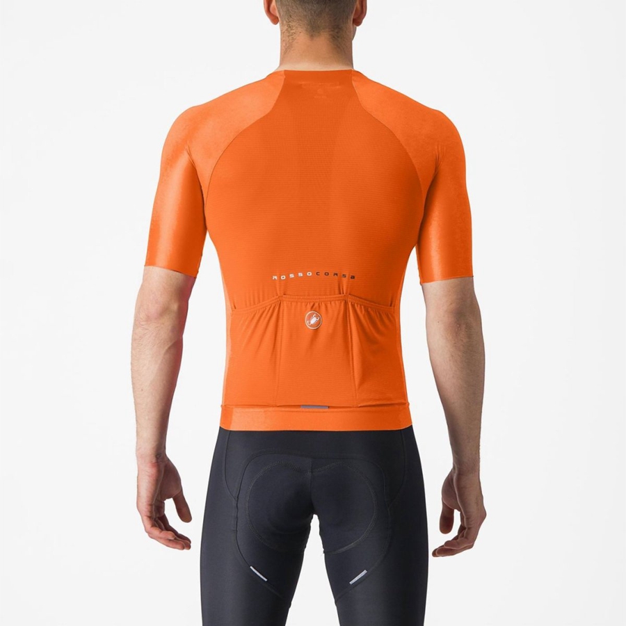 Homme Orange Maillot Castelli AERO RACE 7.0 - france  FVJ-2496449