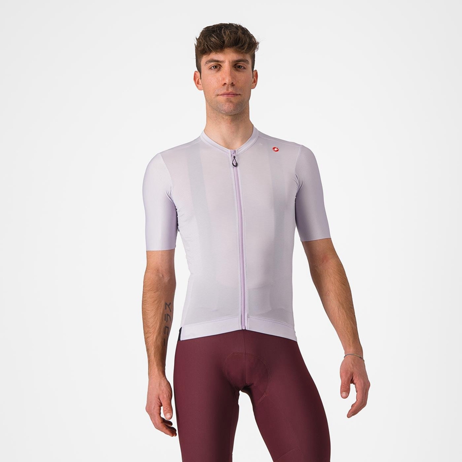 Homme Violette Blanche Grise Foncé Maillot Castelli ESPRESSO - france  UGB-6036418