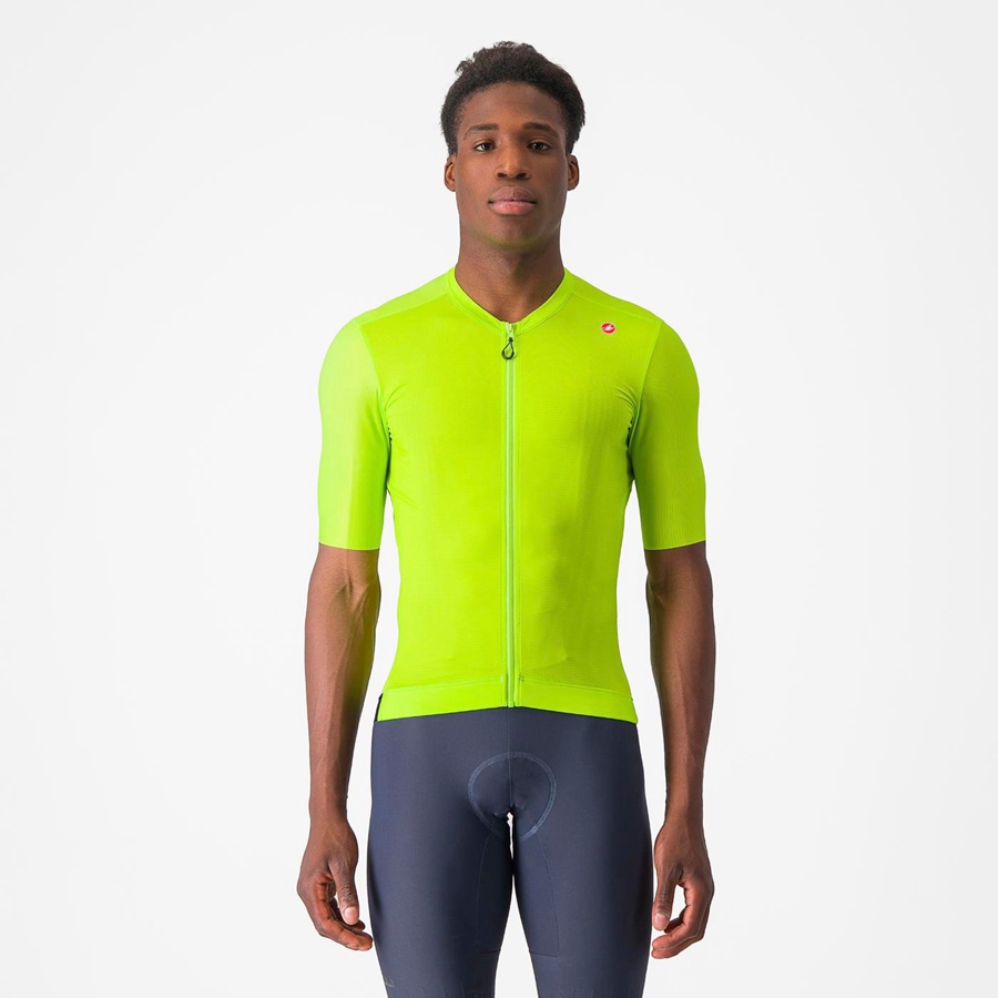 Homme Vert Clair Vert Foncé Maillot Castelli ESPRESSO - france  YQU-3080897