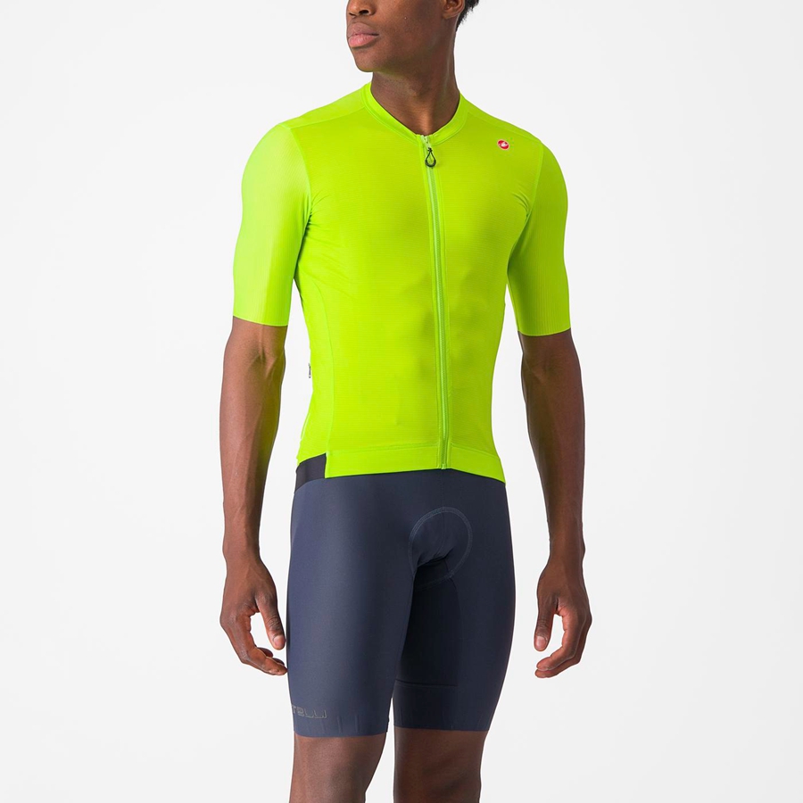 Homme Vert Clair Vert Foncé Maillot Castelli ESPRESSO - france  YQU-3080897