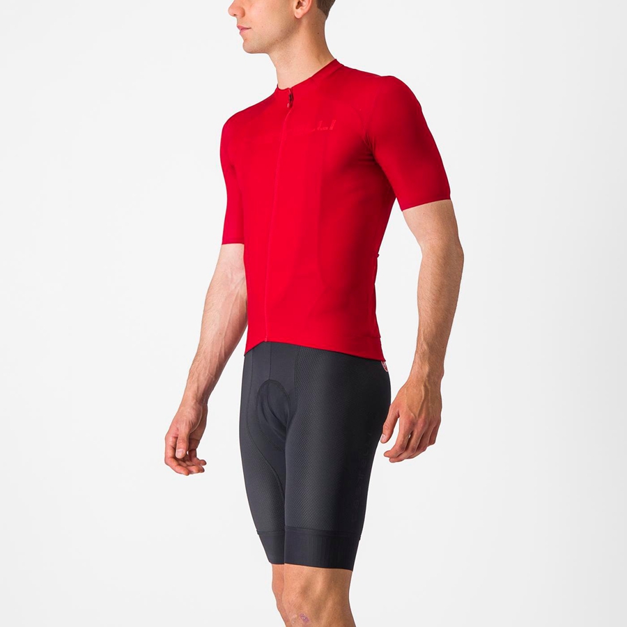 Homme Rouge Maillot Castelli PROLOGO LITE - france  TBW-6089143