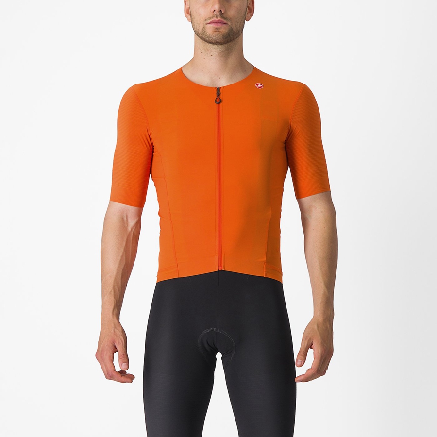 Homme Orange Rouge Maillot Castelli PREMIO - france  BLJ-6383894