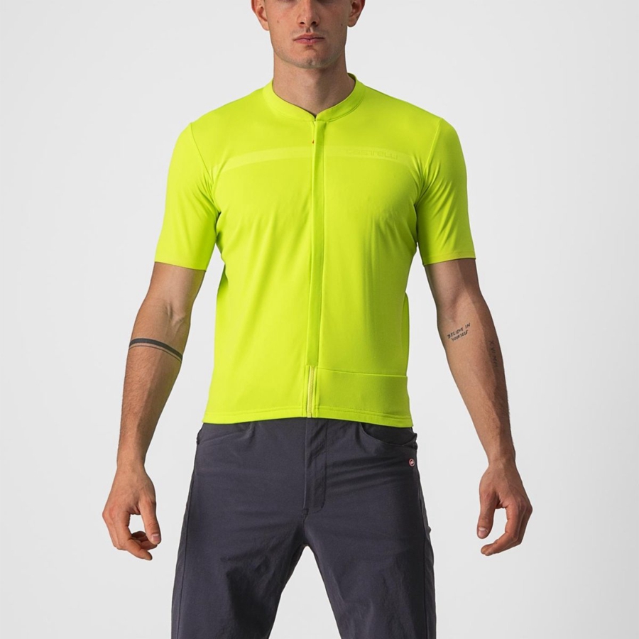 Homme Vert Clair Maillot Castelli UNLIMITED ALLROAD - france  LRB-2051438