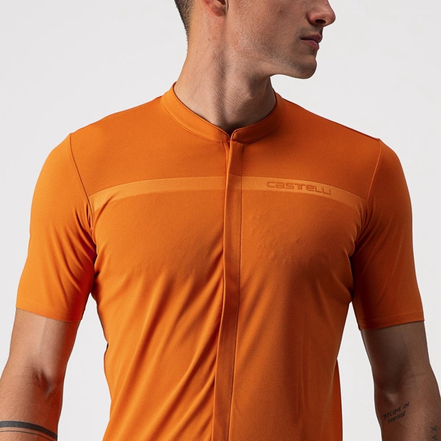 Homme Orange Rouge Maillot Castelli UNLIMITED ALLROAD - france  MRK-1182411