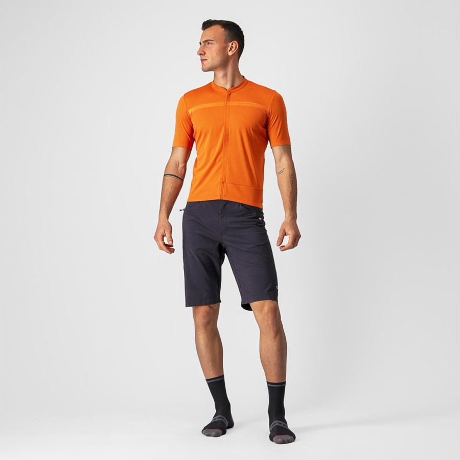 Homme Orange Rouge Maillot Castelli UNLIMITED ALLROAD - france  MRK-1182411