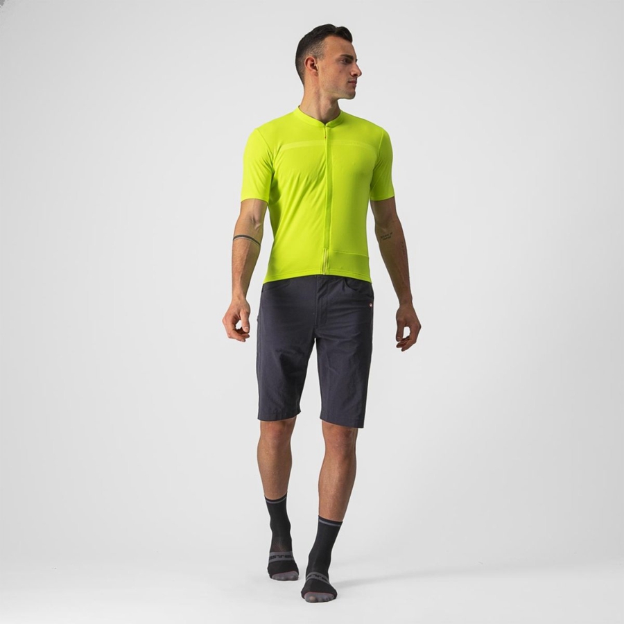 Homme Vert Clair Maillot Castelli UNLIMITED ALLROAD - france  LRB-2051438