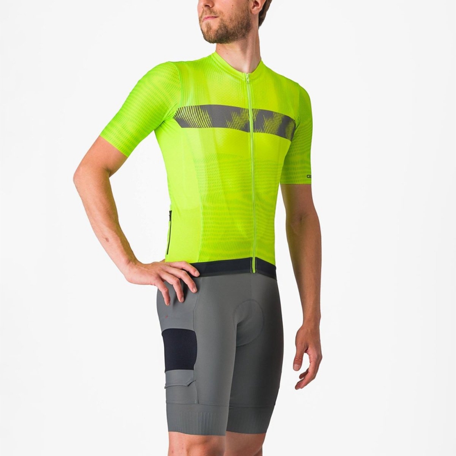 Homme Vert Clair Grise Foncé Maillot Castelli UNLIMITED ENDURANCE - france  JZW-6179312