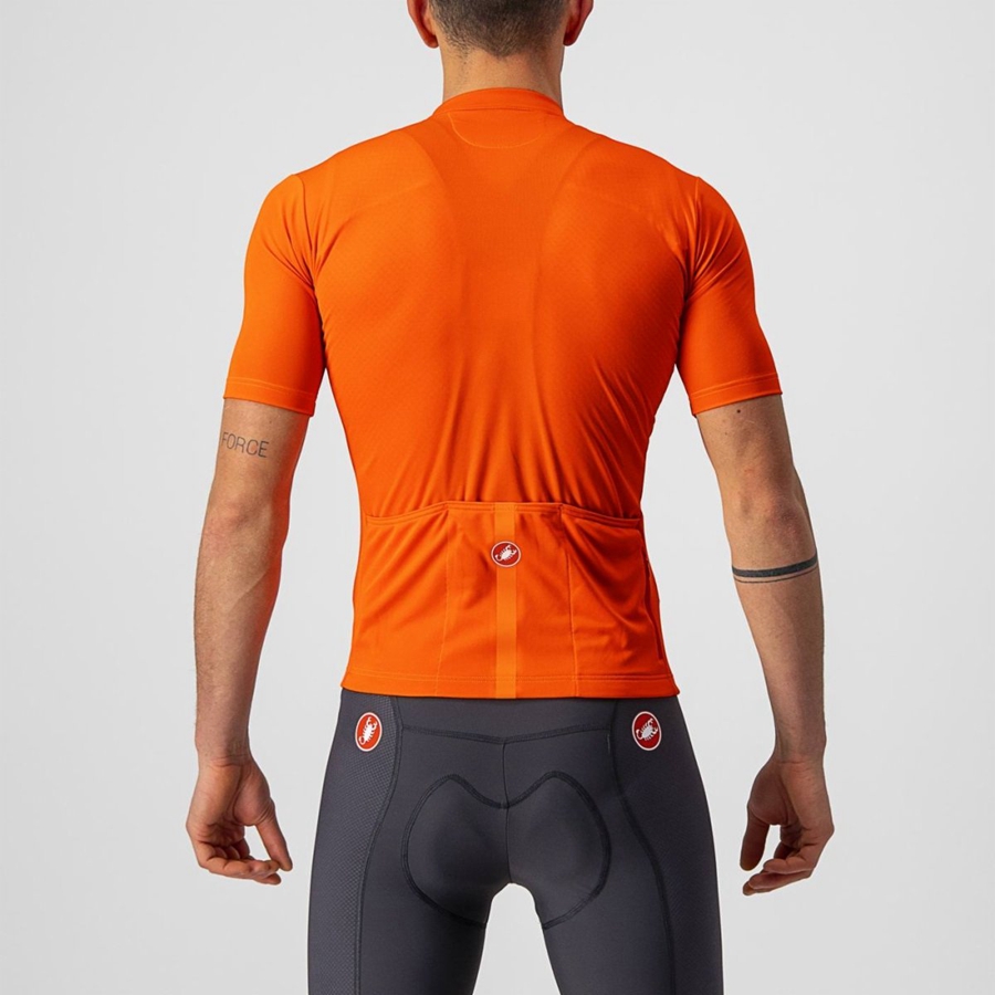 Homme Orange Maillot Castelli CLASSIFICA - france  ETJ-8936045