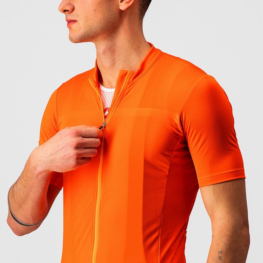 Homme Orange Maillot Castelli CLASSIFICA - france  ETJ-8936045