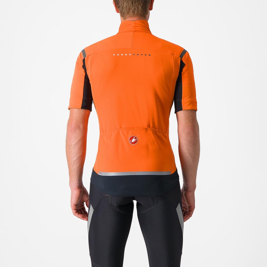 Homme Rouge Orange Grise Foncé Vestes Castelli PERFETTO RoS 2 CONVERTIBLE - france  QHO-1886654