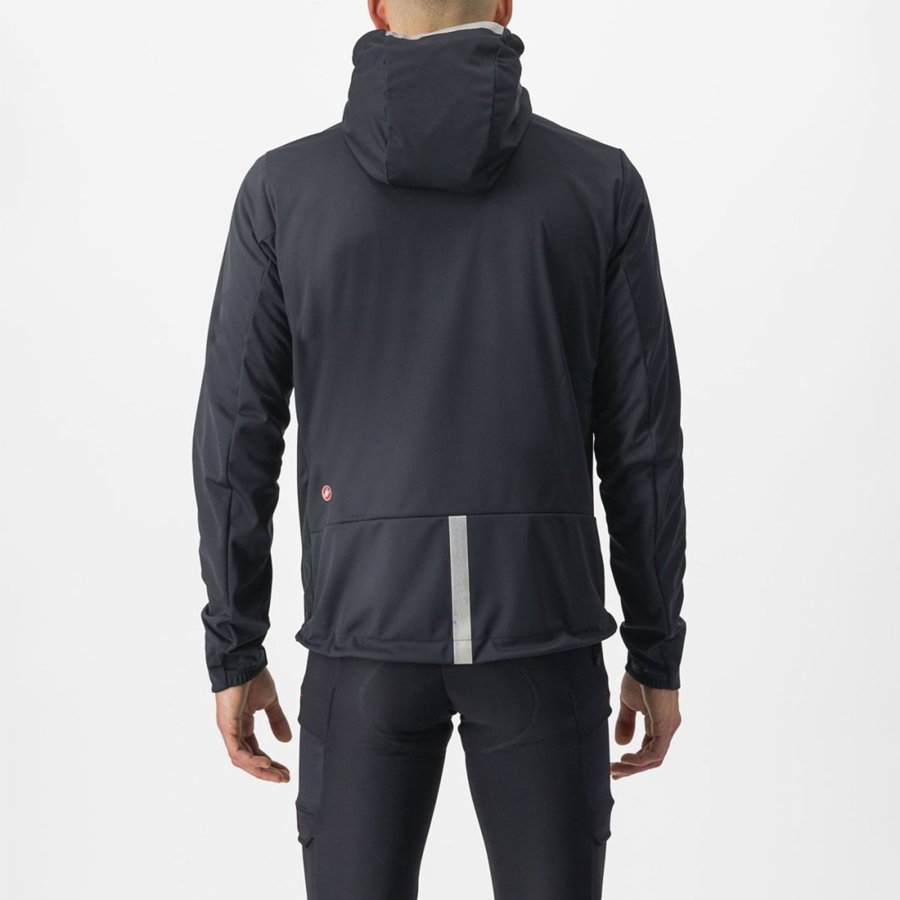 Homme Noir Vestes Castelli TRAIL HOODIE - france  ZAP-3404954