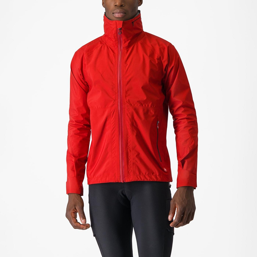 Homme Rouge Vestes Castelli TRAIL GT - france  NGX-2172174