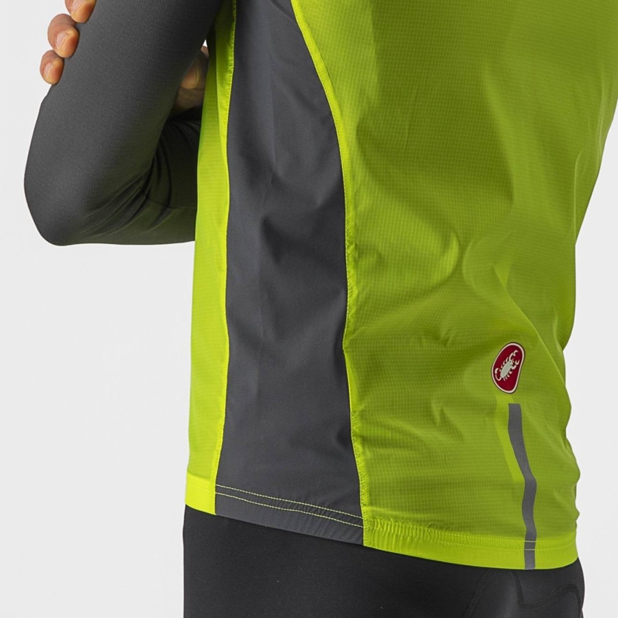 Homme Vert Clair Grise Foncé Gilet Castelli SQUADRA STRETCH - france  KCQ-9191872