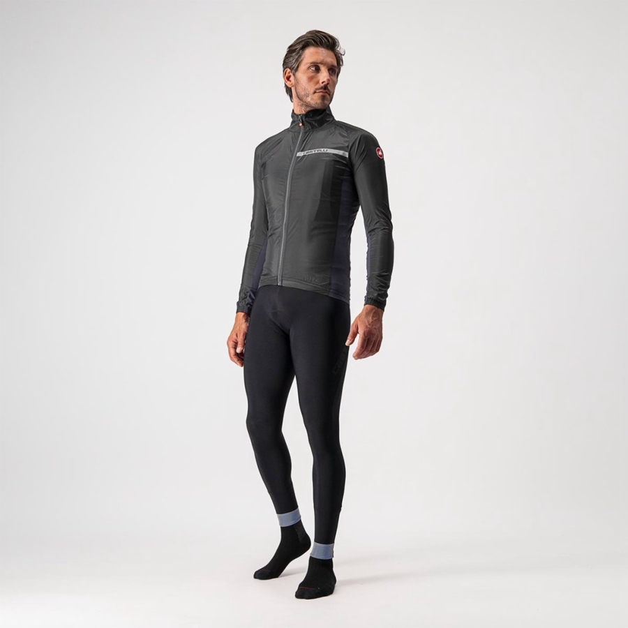 Homme Noir Grise Foncé Protection Castelli SQUADRA STRETCH - france  ZHC-4100611