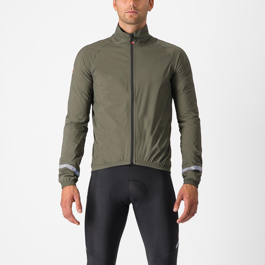 Homme Vert Protection Castelli EMERGENCY 2 RAIN - france  DON-7320539