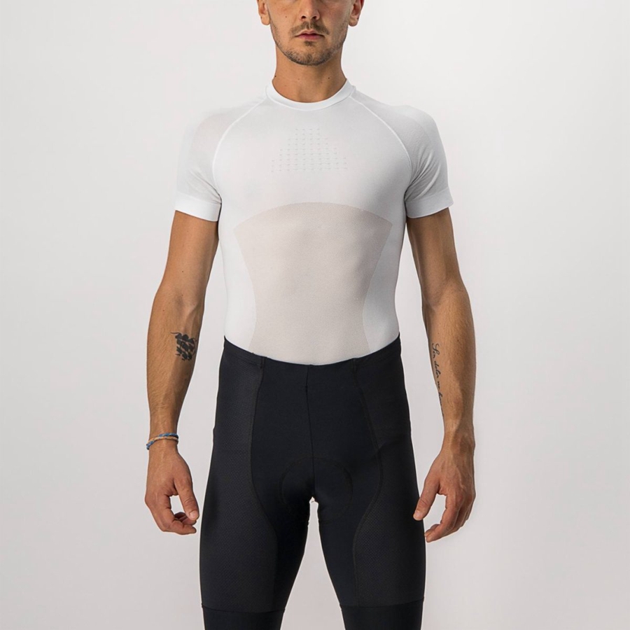 Homme Blanche Couche De Base Castelli CORE SEAMLESS SS - france  SZD-8018685