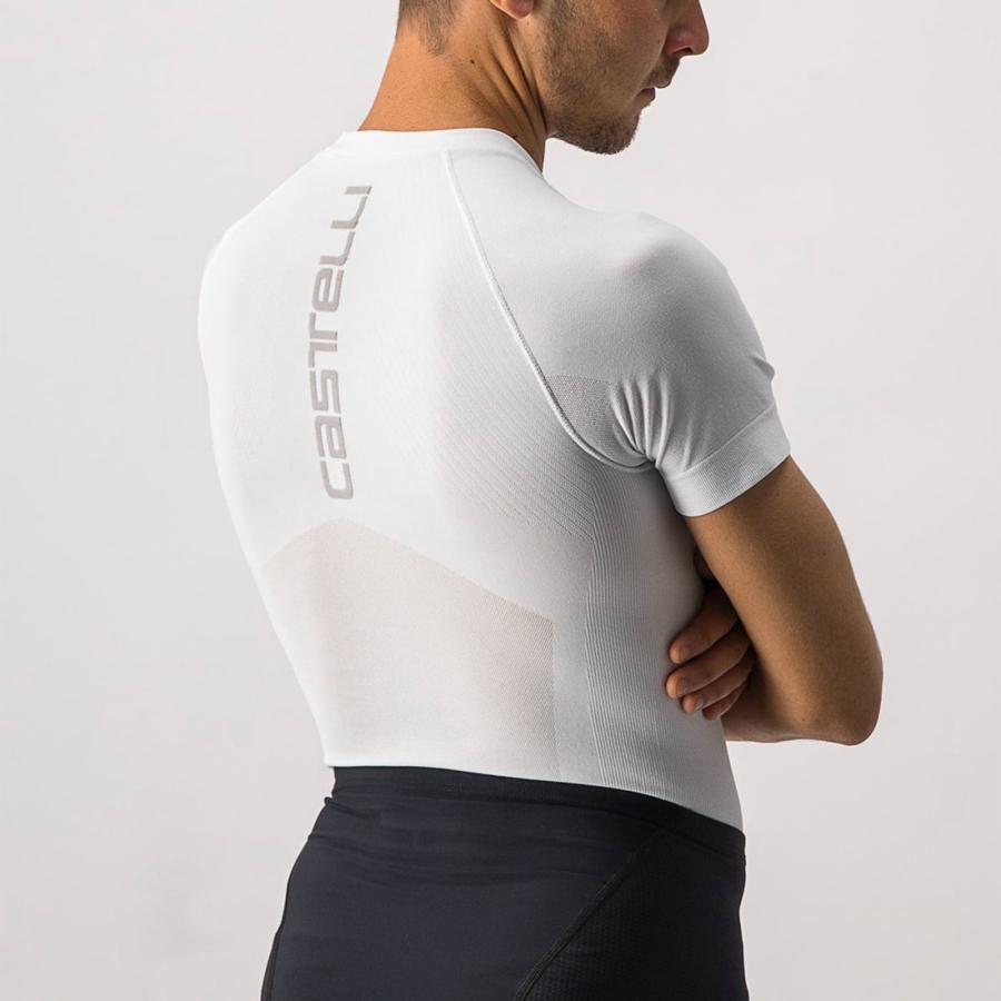 Homme Blanche Couche De Base Castelli CORE SEAMLESS SS - france  SZD-8018685