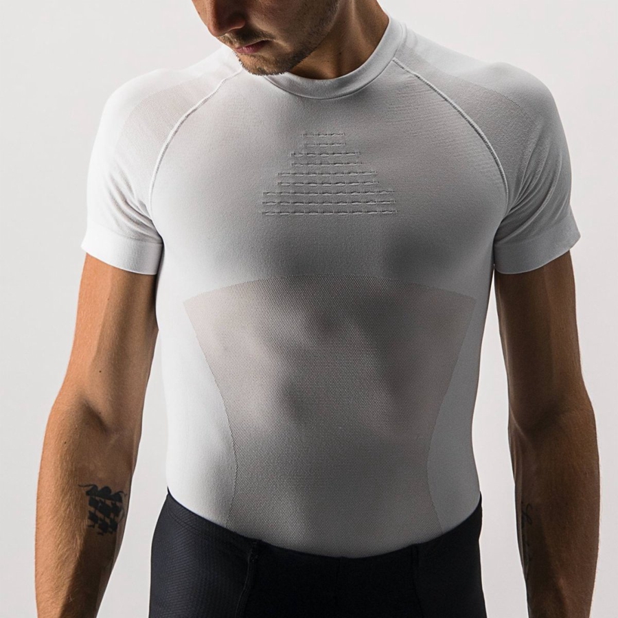 Homme Blanche Couche De Base Castelli CORE SEAMLESS SS - france  SZD-8018685