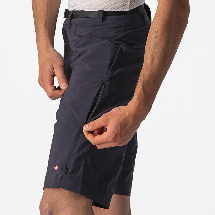 Homme Noir Short Castelli UNLIMITED TRAILGY - france  CMP-1822357