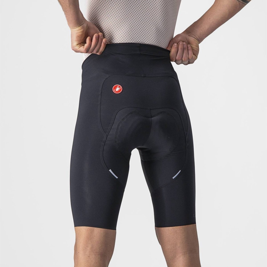 Homme Noir Short Castelli FREE AERO RC - france  UNI-2360980