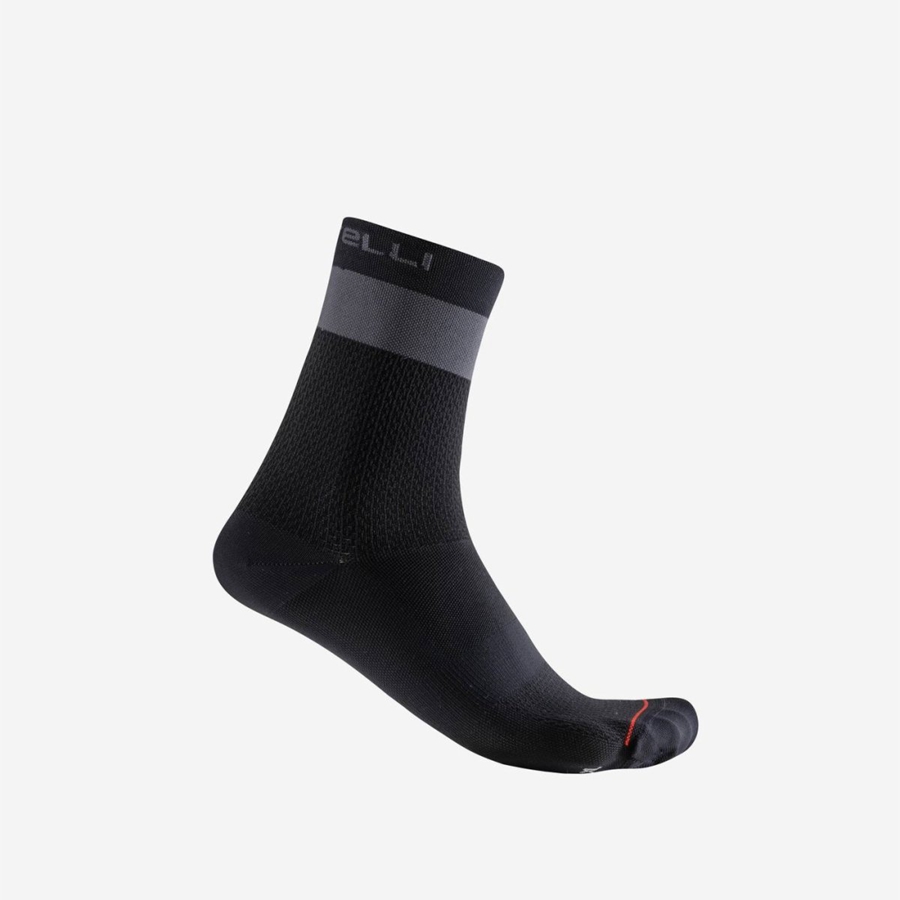 Homme Noir Grise Foncé Chaussette Castelli PROLOGO LITE 15 - france  IGD-9809311