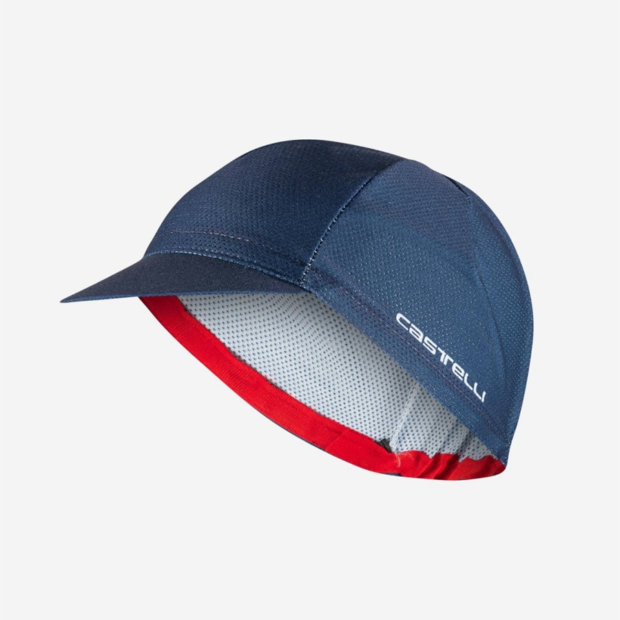 Homme Bleu Casquette Castelli ROSSO CORSA 2 - france  MKU-2942614