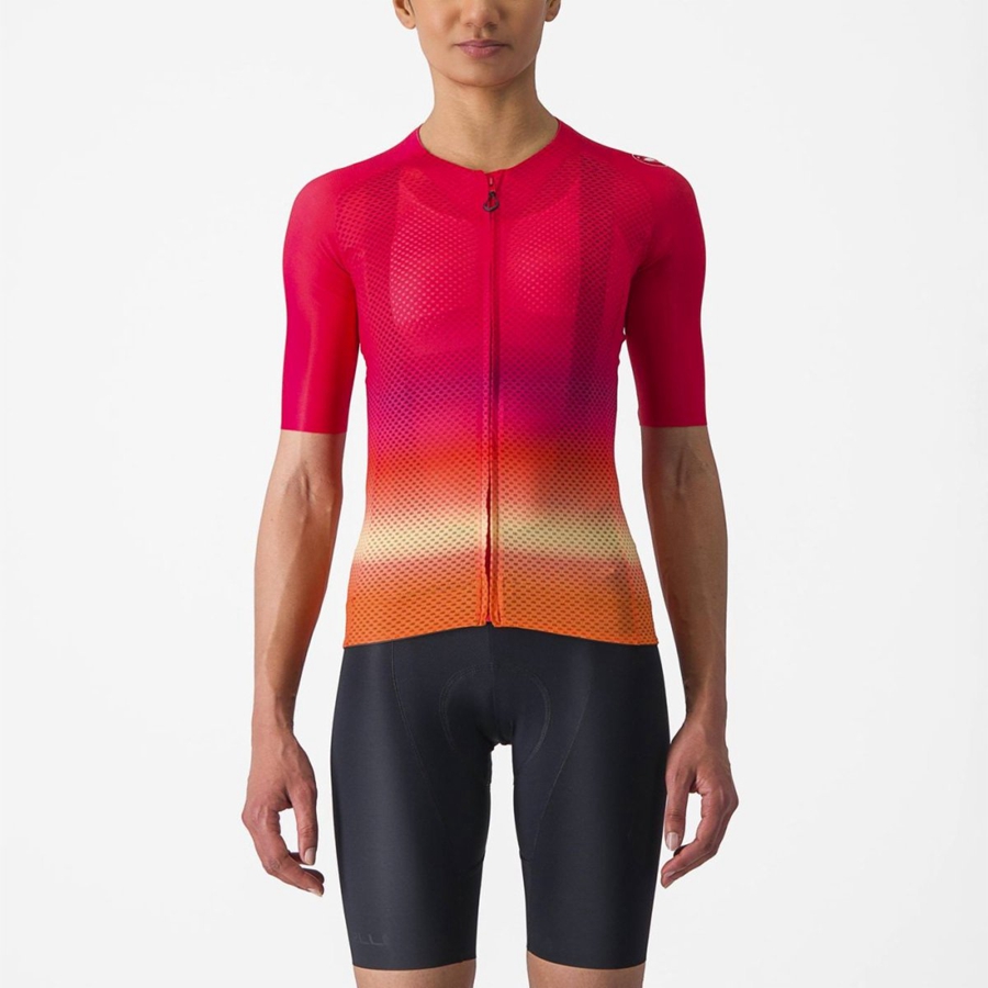 Femme Rose Maillot Castelli CLIMBER'S 4.0 W - france  EQK-8774290