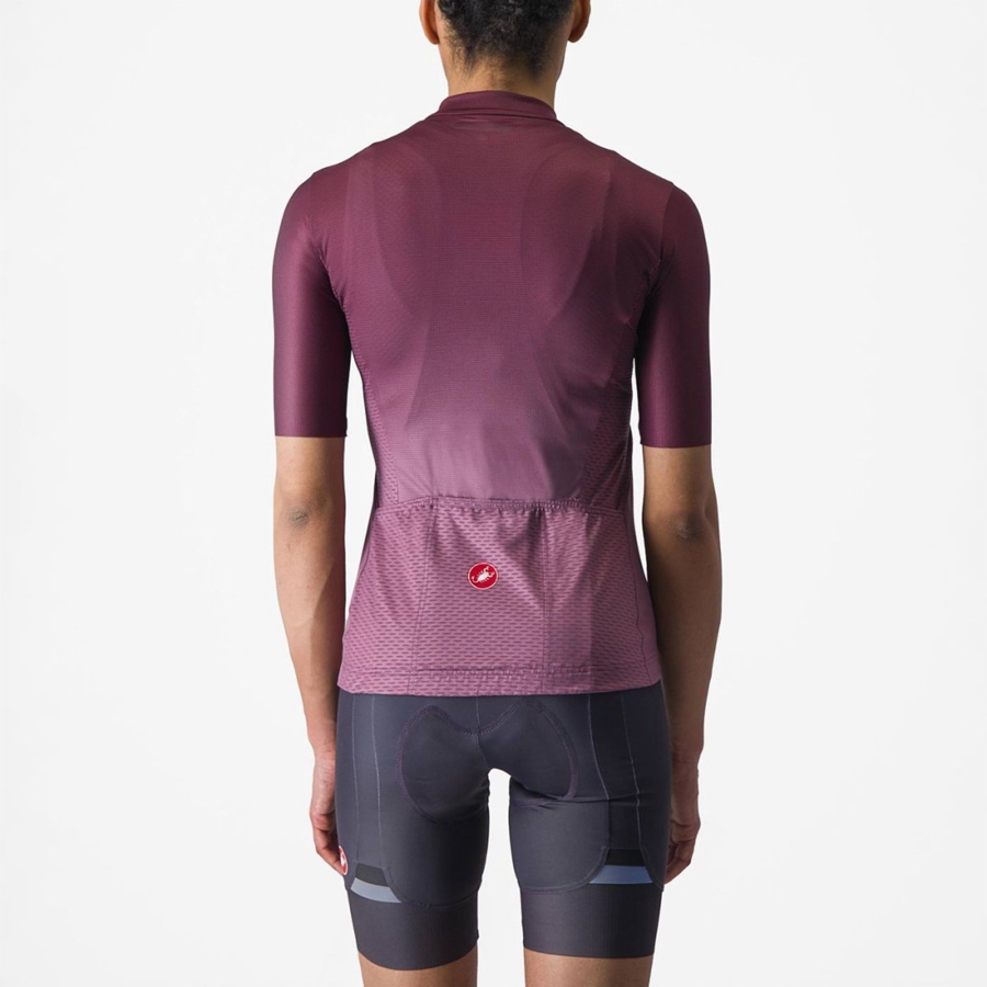 Femme Bordeaux Foncé Violette Foncé Maillot Castelli SALITA - france  IYK-4228852