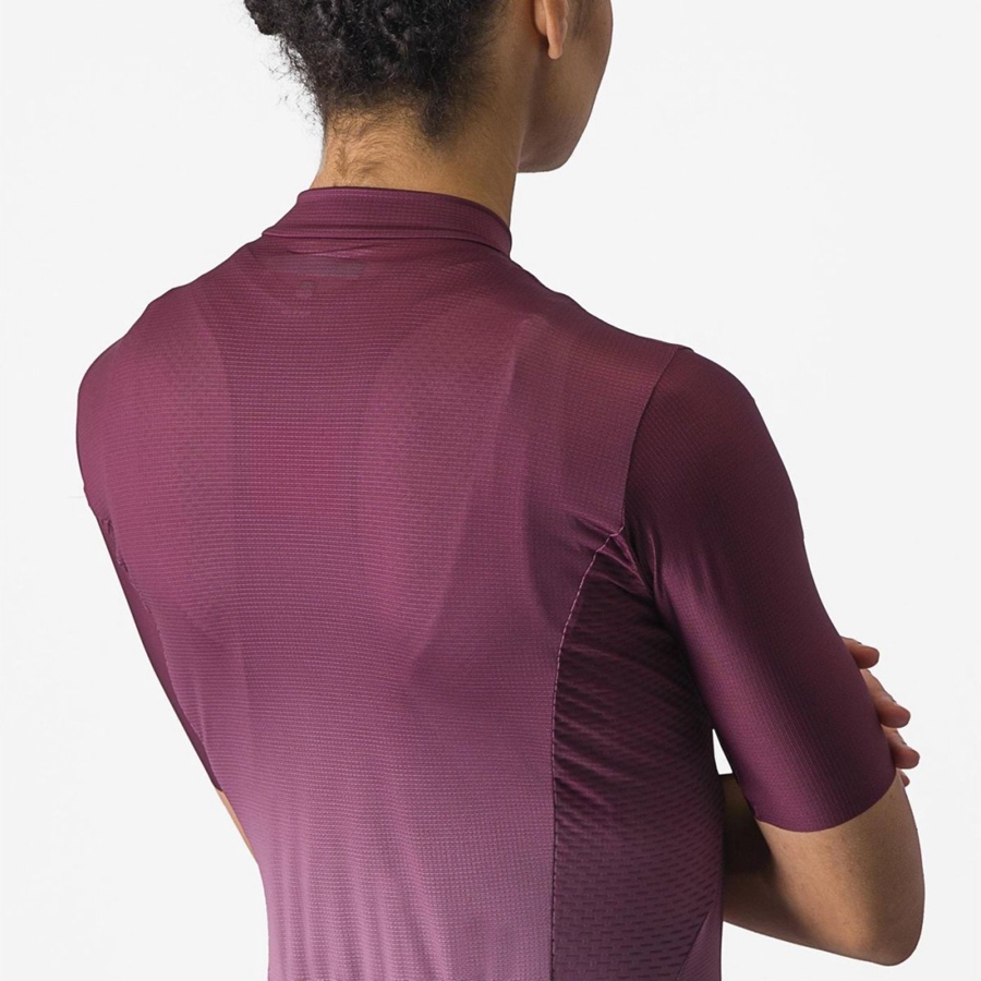 Femme Bordeaux Foncé Violette Foncé Maillot Castelli SALITA - france  IYK-4228852