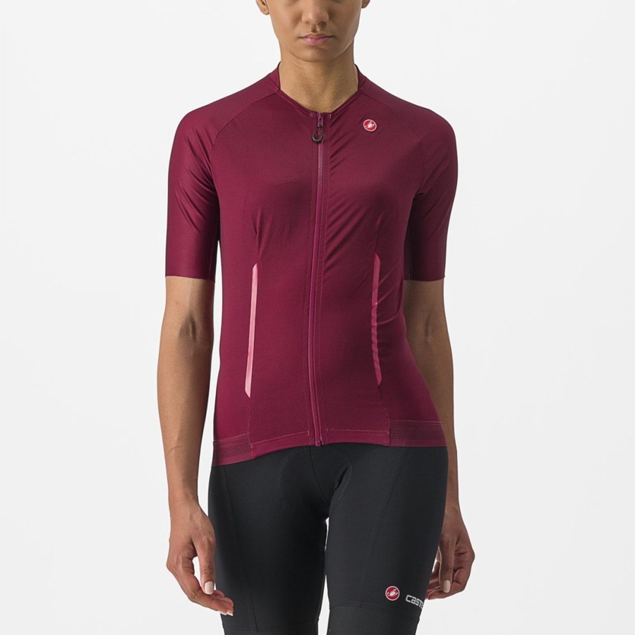 Femme Bordeaux Maillot Castelli ENDURANCE W - france  HOI-1753043