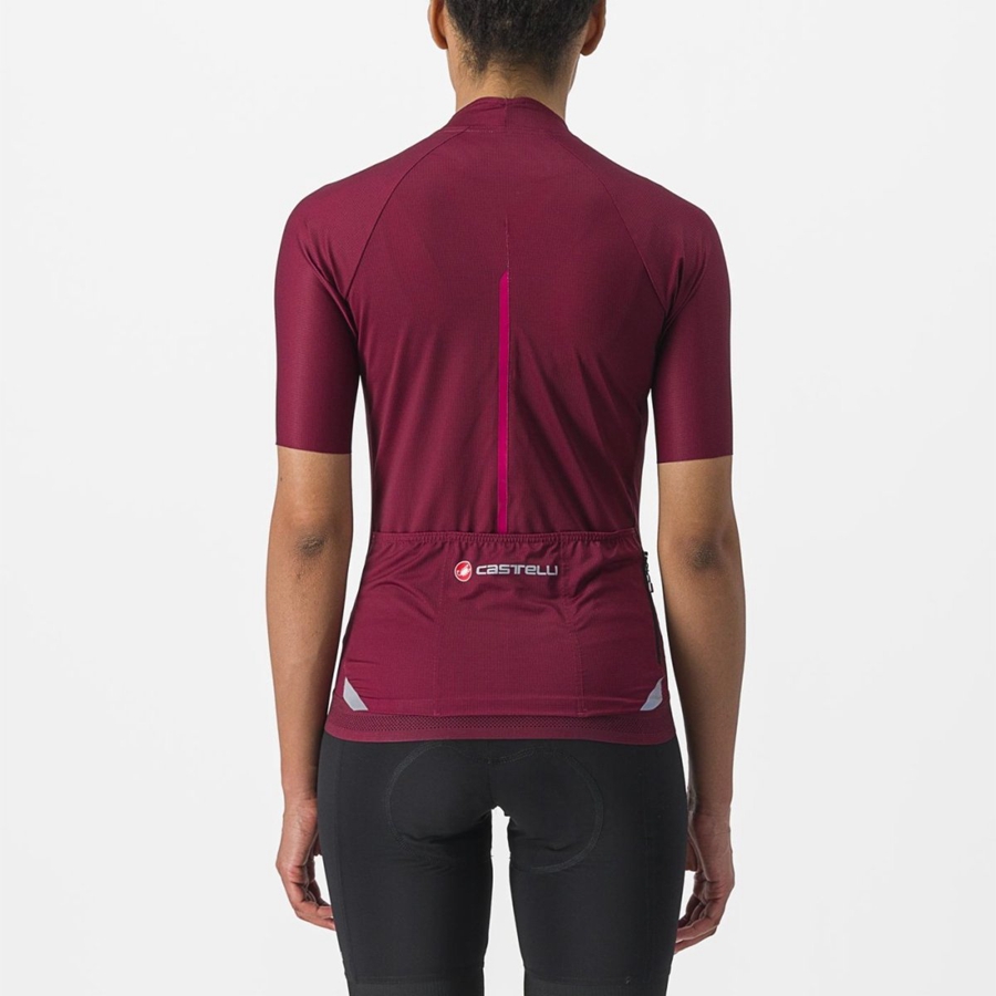 Femme Bordeaux Maillot Castelli ENDURANCE W - france  HOI-1753043