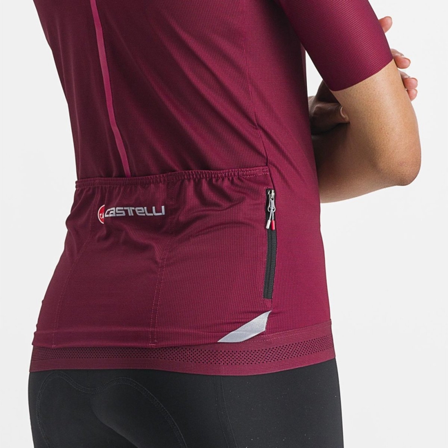 Femme Bordeaux Maillot Castelli ENDURANCE W - france  HOI-1753043