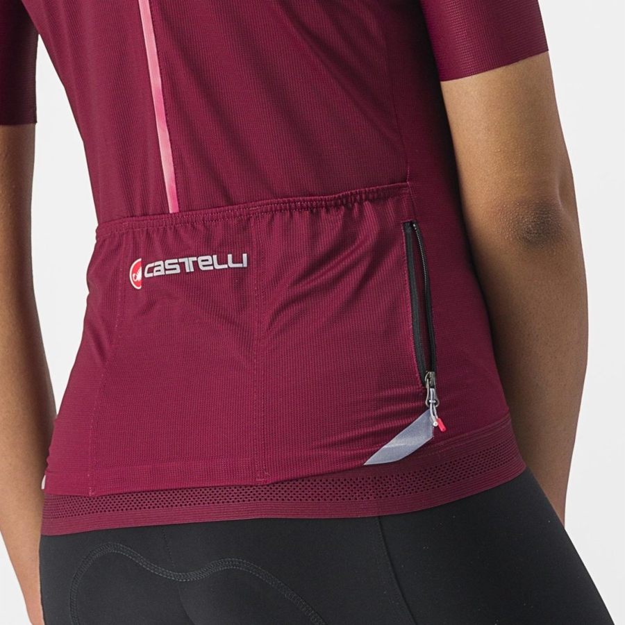 Femme Bordeaux Maillot Castelli ENDURANCE W - france  HOI-1753043