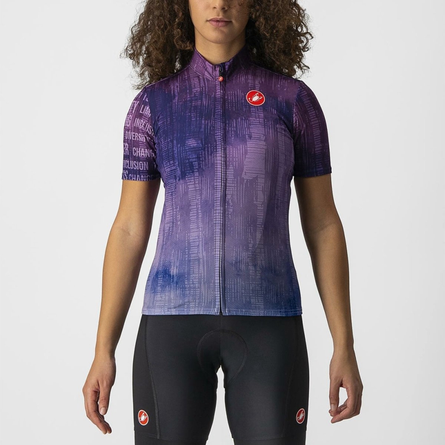 Femme Multicolore Maillot Castelli RIDE WITH REGGIE - france  HNC-5380089